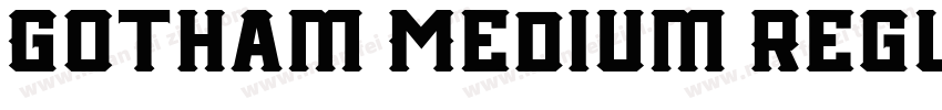 Gotham Medium Regul字体转换